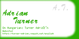 adrian turner business card